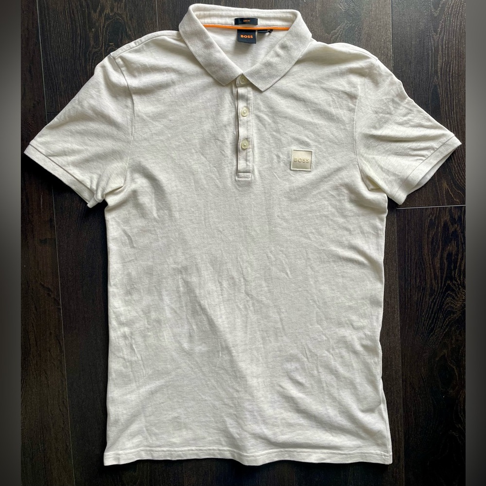 Boss White Polo Shirt
